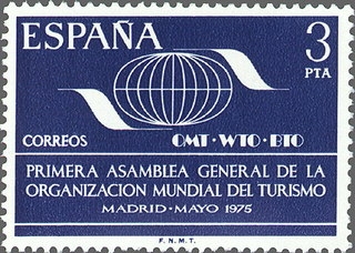 z vendido España 1975 2262 Sello ** Primera Asamblea general Organización Mundial del Turismo Timbre Espagne Spain Spagna Espana Spanje Spanien 