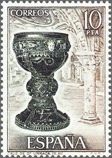 España 1975 2252D Sello ** Exposicion Mundial Filatelia Orfebrería Española Arracada y Brazalete Punicos Timbre Espagne Spain Spagna Espana Spanje Spanien 