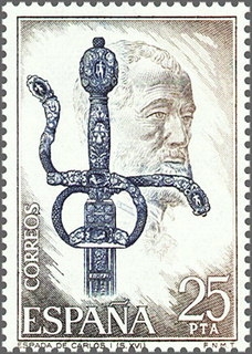 España 1975 2253C Sello ** Exposicion Mundial Filatelia Orfebrería Española Custodia Timbre Espagne Spain Spagna