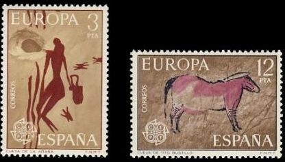 España 1975 2259/60 Sellos ** Europa CEPT Ribadesella (Asturias) Completa Timbre Espagne Spain Spagna Espana Spanje Spanien 