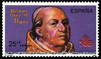 z vendido España 1991 3138 Sello ** V Cent. Descubrimiento de América Alejandro VI Michel3012 ScottB188 Timbre Espagne Spain Spagna