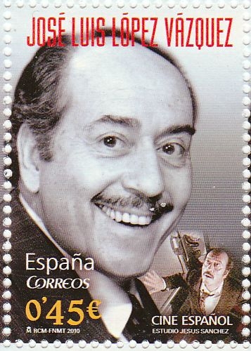 España 2010 4578 Sello ** Homenaje Actor Jose Luis Lopez Vazquez Timbre Espagne Spain Spagna