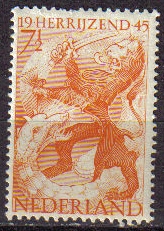 Holanda 1945 Scott 277 Sello ** Leon y Dragon 7 1/2c Pays Bas Netherlands Holland Hollande Olanda 