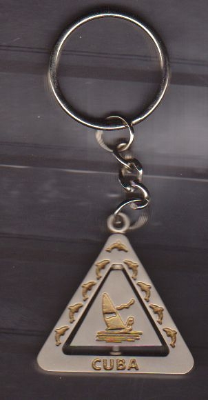 z vendido LLAVERO CUBA BARCO METALICO porte-clés, portachiavi, key chain 