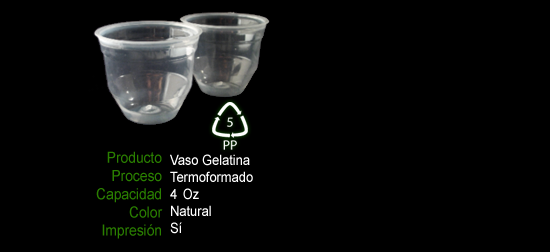 VASO GELATINA