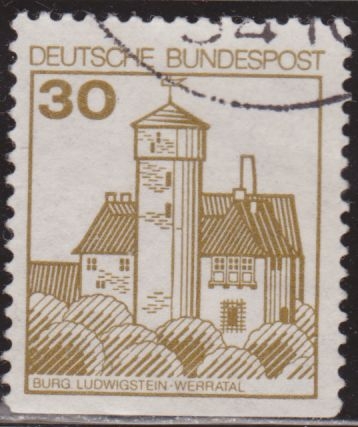 Alemania 1977 Scott 1234 Sello º Arquitectura Burg Ludwigstein Werratal Allemagne Duitsland Germania Germany Alemagne Deutschland