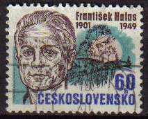 Checoslovaquia 1976 Scott 2049 Sello * Personajes Famosos Frantisek Halas Michel 2300 Matasello de favor Preobliterado Ceskolovensko Czechoslovakia Tchecoslovaquie