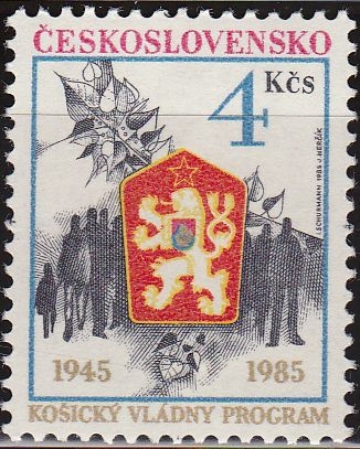 Checoslovaquia 1985 Scott 2552 Sello ** Programa Kosicky Vladny Ceskolovensko Czechoslovakia Tchecoslovaquie