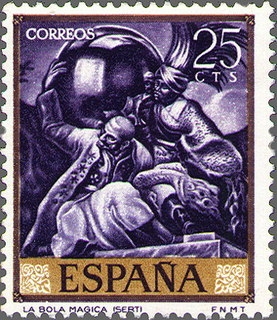 z vendido España 1966 1710 Sello ** Pintor José Mª Sert La Bola Mágica Timbre Espagne Spain Spagna Espana Spanje Spanien