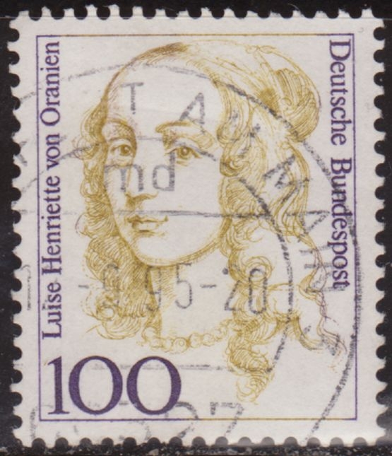 Alemania 1991 Scott 1725 Sello º Luise Henriette of Orange (1627-67) 100pf Allemagne Duitsland Germania Germany Alemagne Deutschland