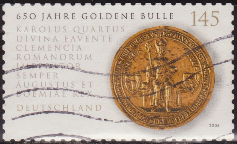Alemania 2006 Scott 2368 Sello º Golden Bull of Emperor Charles IV 145c Allemagne Duitsland Germania Germany Alemagne Deutschland