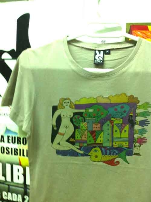 CAMISETA CHICA ARENA T/M METÁFORAS DEL MUNDO.