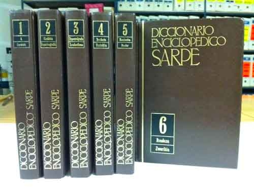 DICCIONARIO ENCICLOPÉDICO SARPE 6 TOMOS