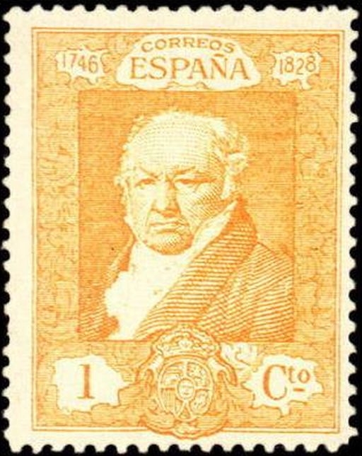 z vendido España 1930 499 Sello * Quinta de Goya en la Expo de Sevilla Retrato de Francisco de Goya por Vicente Lopez 1c Timbre Espagne Spain Spagna 