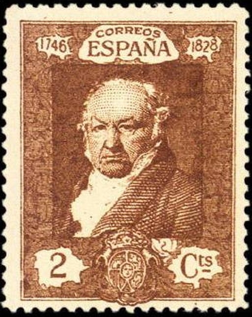 España 1930 500 Sello * Quinta de Goya en la Expo de Sevilla Retrato de Francisco de Goya por Vicente Lopez 2c Timbre Espagne Spain Spagna 