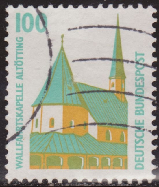 Alemania 1987 Scott 1530 Sello º Altotting Chapel, Bavaria 100pf Allemagne Duitsland Germania Germany Alemagne Deutschland