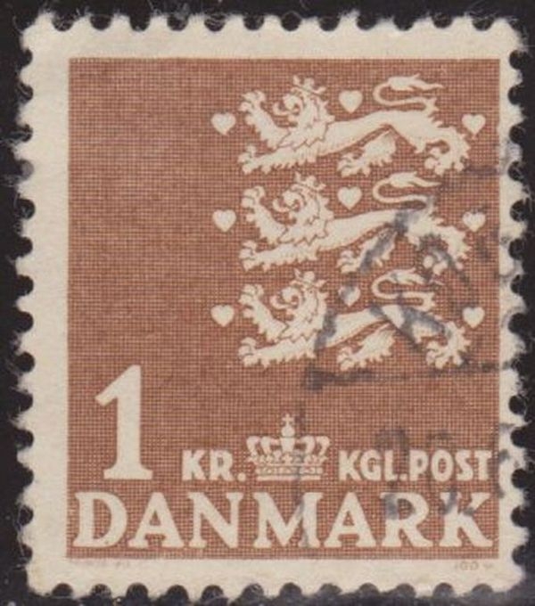 Dinamarca 1962 Scott 398 Sello º Pequeño estado 1 usado Denmark Danemark