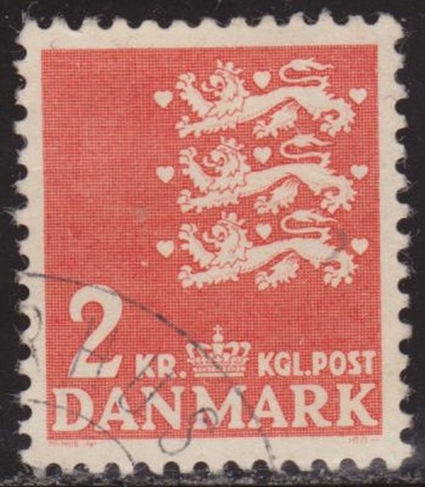 Dinamarca 1962 Scott 400 Sello º Pequeño estado 2 usado Denmark Danemark