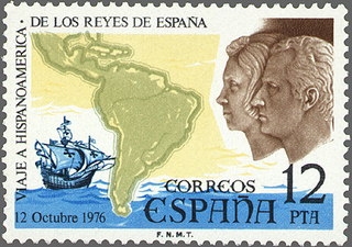 España 1976 2370 Sello ** Viaje a Hispanoamerica de los Reyes de España Timbres Espagne Espana stamps Spain