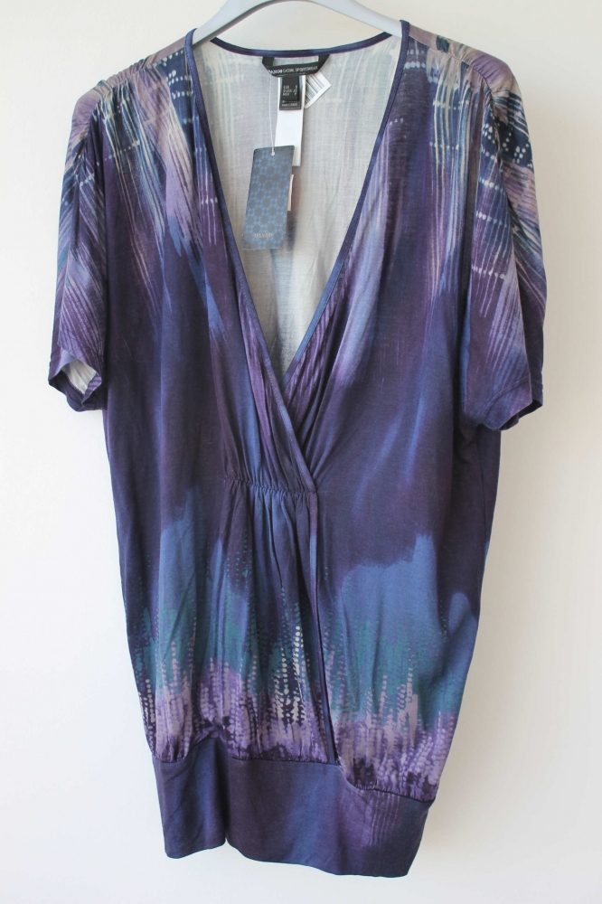 Vestido azúl-morado