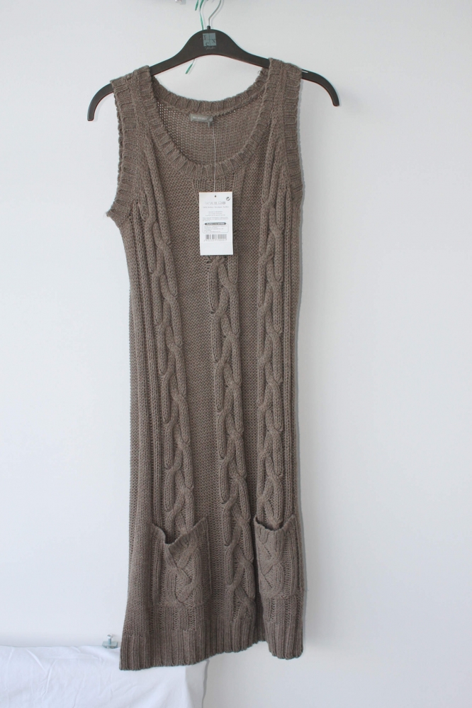 Vestido marrón de punto