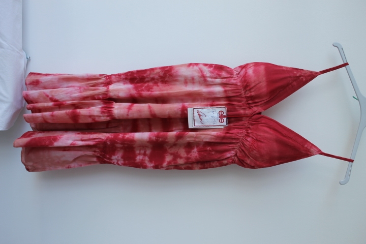 Vestido tonos rosas