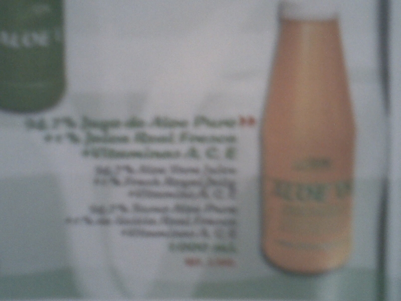 Zumo de Aloe Vera puro 100% natural; 250 ml