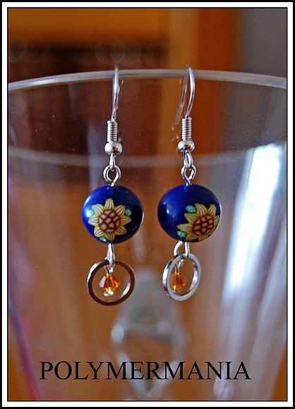 10001/08 Pendientes girasol