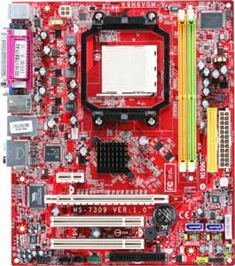 BOARD AMD MSI K9N6SGM-V A.V.R DDR2 AM2 ($133.000.oo)