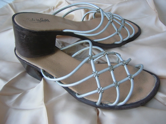 Sandalias plateadas