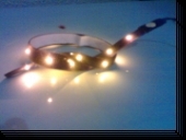 (15e)TIRA ADHESIVA ILUMINADA , 30cm 15 LED SMD AMBER/NARANJA