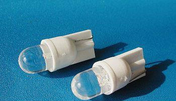 (5e)2 Bombillas de posición , Led blanco T10