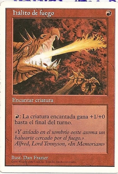 Magic quinta edición hálito de fuego español