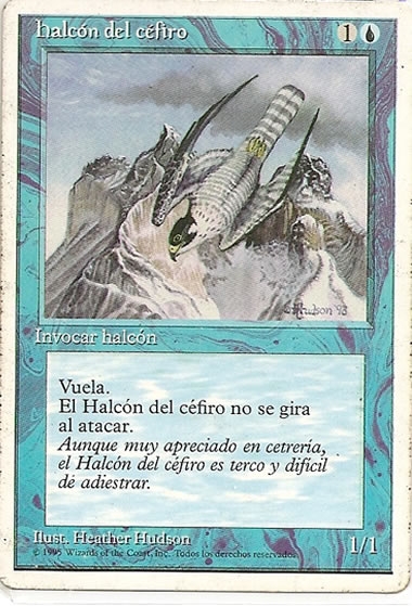 Magic quinta edición. Halcón del céfiro español