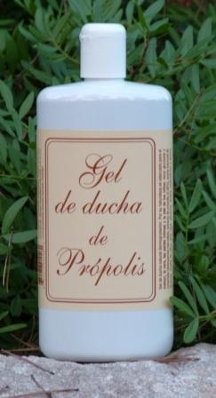 Gel de baño de propoleo