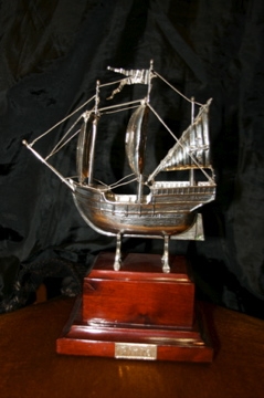 BARCO CALABERA de plata " La Pinta"2