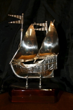 BARCO CALABERA de plata ( La Niña)