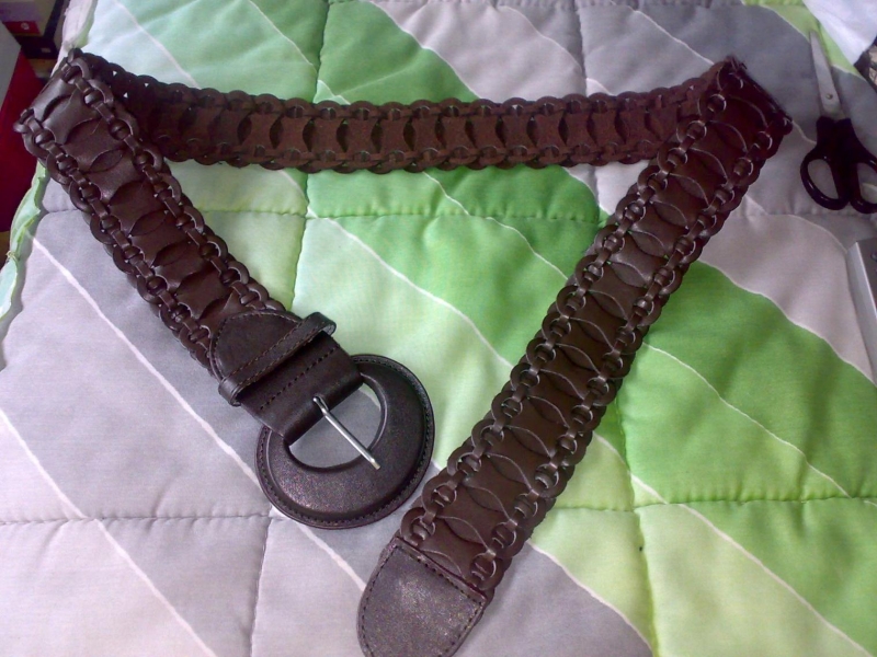 cinturon trenzado de Kiabi, imitación piel 