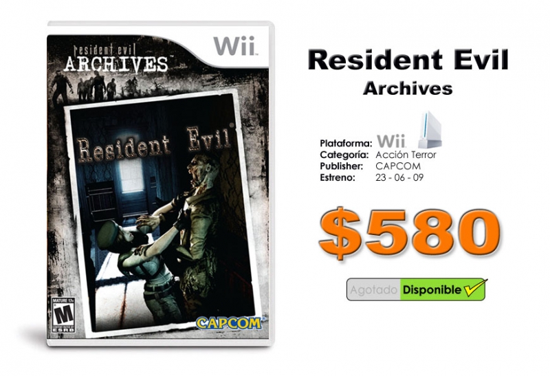 Resident Evill: Archives para nintendo Wii