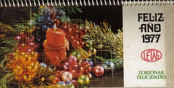 z vendido CALENDARIO SOBREMESA AÑO 1977 LETAG EN VASCO