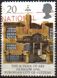 Gran Bretaña 1990 Scott 1263 Sello º Glasgow capital Europea de la Cultura Grande Bretagne Great Britain