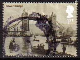 z vendido Gran Bretaña 2002 Scott 2043 Sello º Arquitectura Tower Bridge Grande Bretagne Great Britain