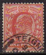Z VENDIDO GRAN BRETAÑA Great Britain 1911 147 Sello Rey Eduardo VII Usado 