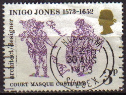 Gran Bretaña 1973 Scott 701 Sello º Diseño Inigo Jones Vestido de la Corte Grande Bretagne Great Britain