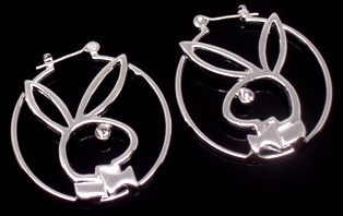 AROS PLAYBOY BUNNY - PLATEADOS