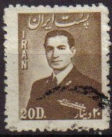 z vendido IRAN 1951 Scott 952 Sello Retrato Mohammad Reza Shah Pahlavi Usado 