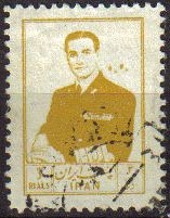 z vendido IRAN 1954 Scott 1007 Sello Retrato Militar Mohammad Reza Shah Pahlavi Usado 