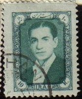 z vendido IRAN 1957 Scott 1093 Sello Usado Mohammad Shah Reza Pahlavi Stamp 