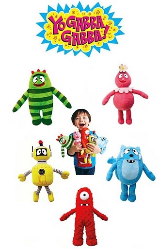 Peluches Yo Gabba Gabba-Set Completo