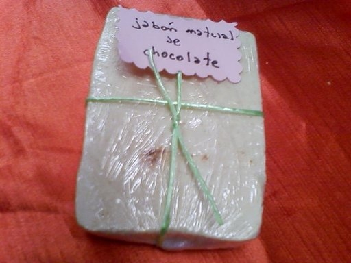 jabon natural  de chocolate